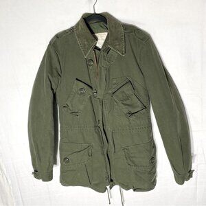 Vintage 1984 Canadian Army Green Combat Coat With Liner XS/S